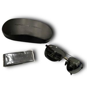 NWOT Maui Jim Castles MJ 728-2M with PORSCHE DESIGN CASE & soft cleaning cloth